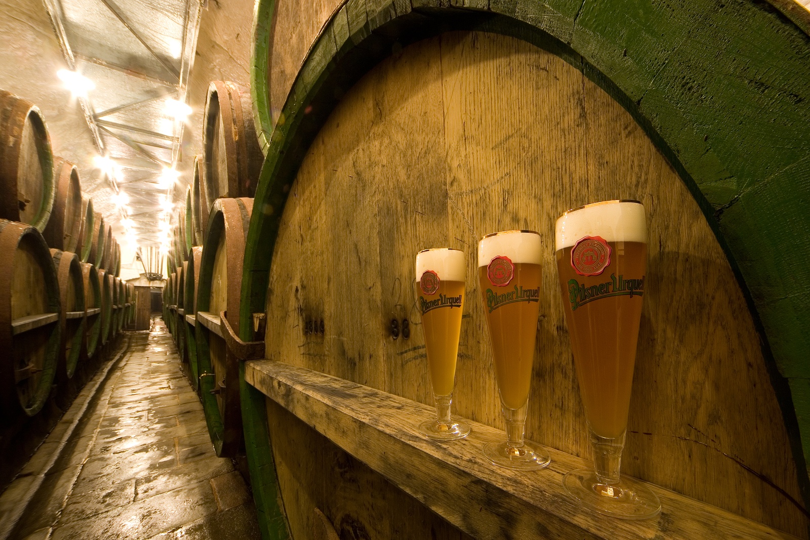 Cellars in the Pilsen brewery