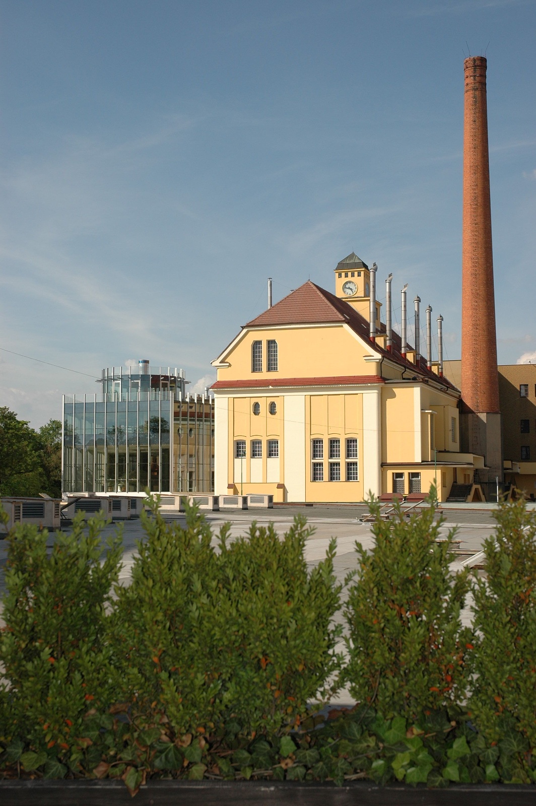 Building of the Pilsen brewery brew house